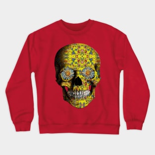 Yellow Flower Skull V.2 Crewneck Sweatshirt